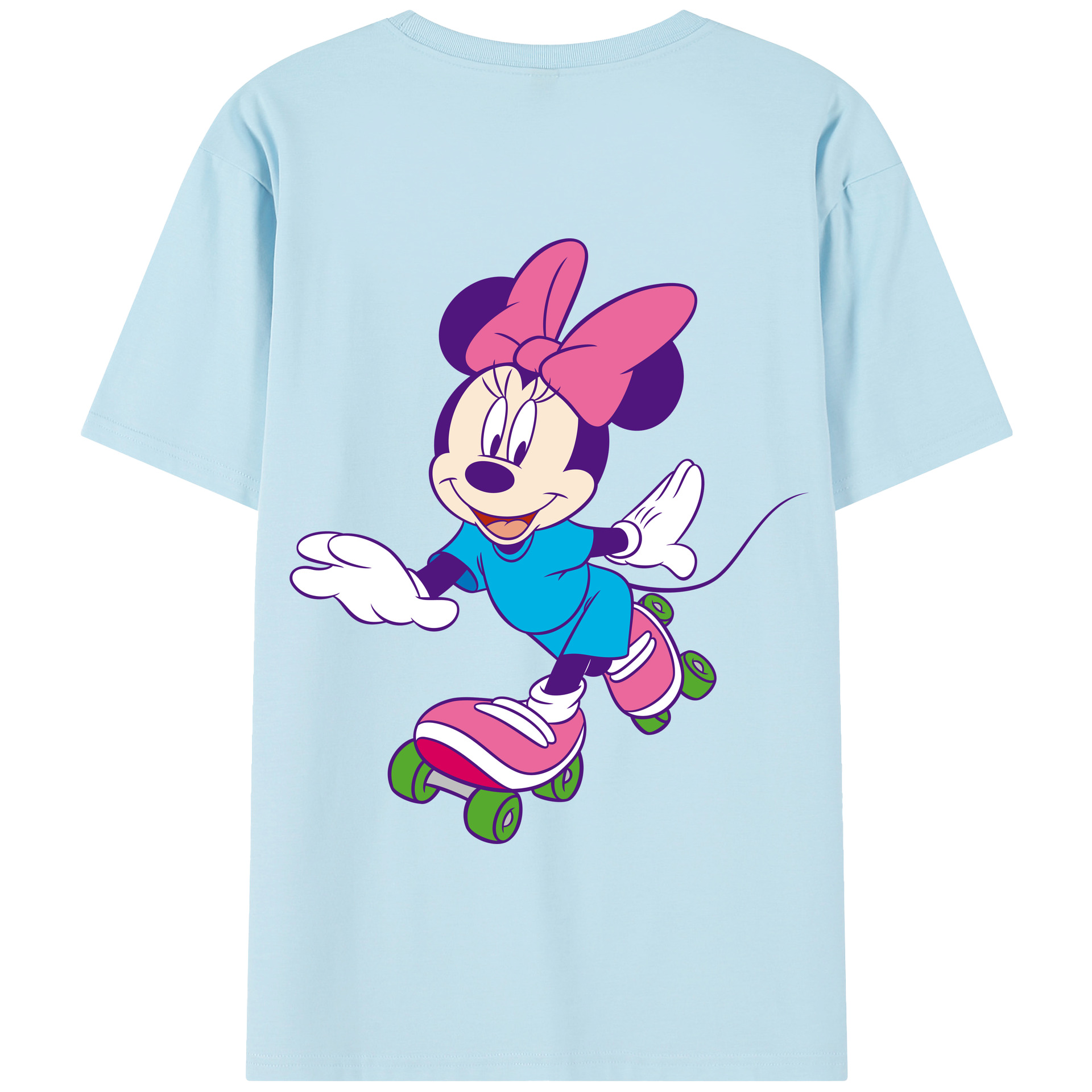 （画像用） ミッキーマウス Mickey Mouse 綿100％半袖Tシャツ（背面プリント）